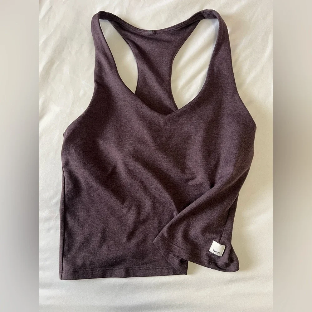 Women's Vuori Halo Performance Crop Tank Top - Picture 2 of 9